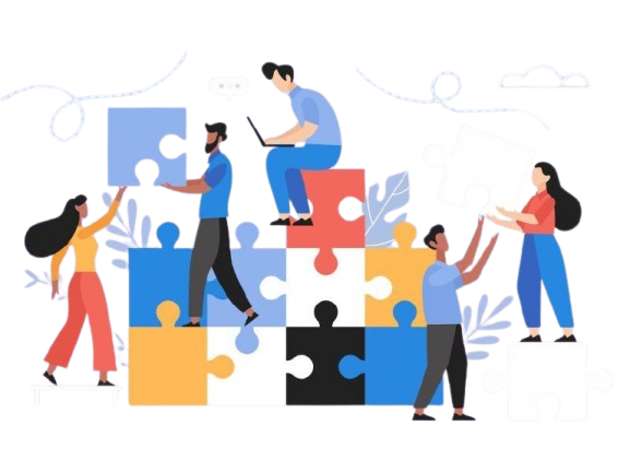 Diverse team collaboration illustration